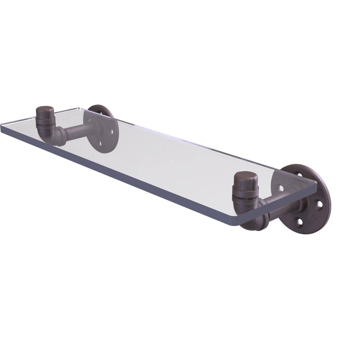Satin Nickel Glass Shelf N6417