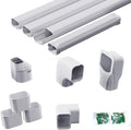 3" White PVC Line Set Cover Kit, 13.3 FT, Pack of 2 T667