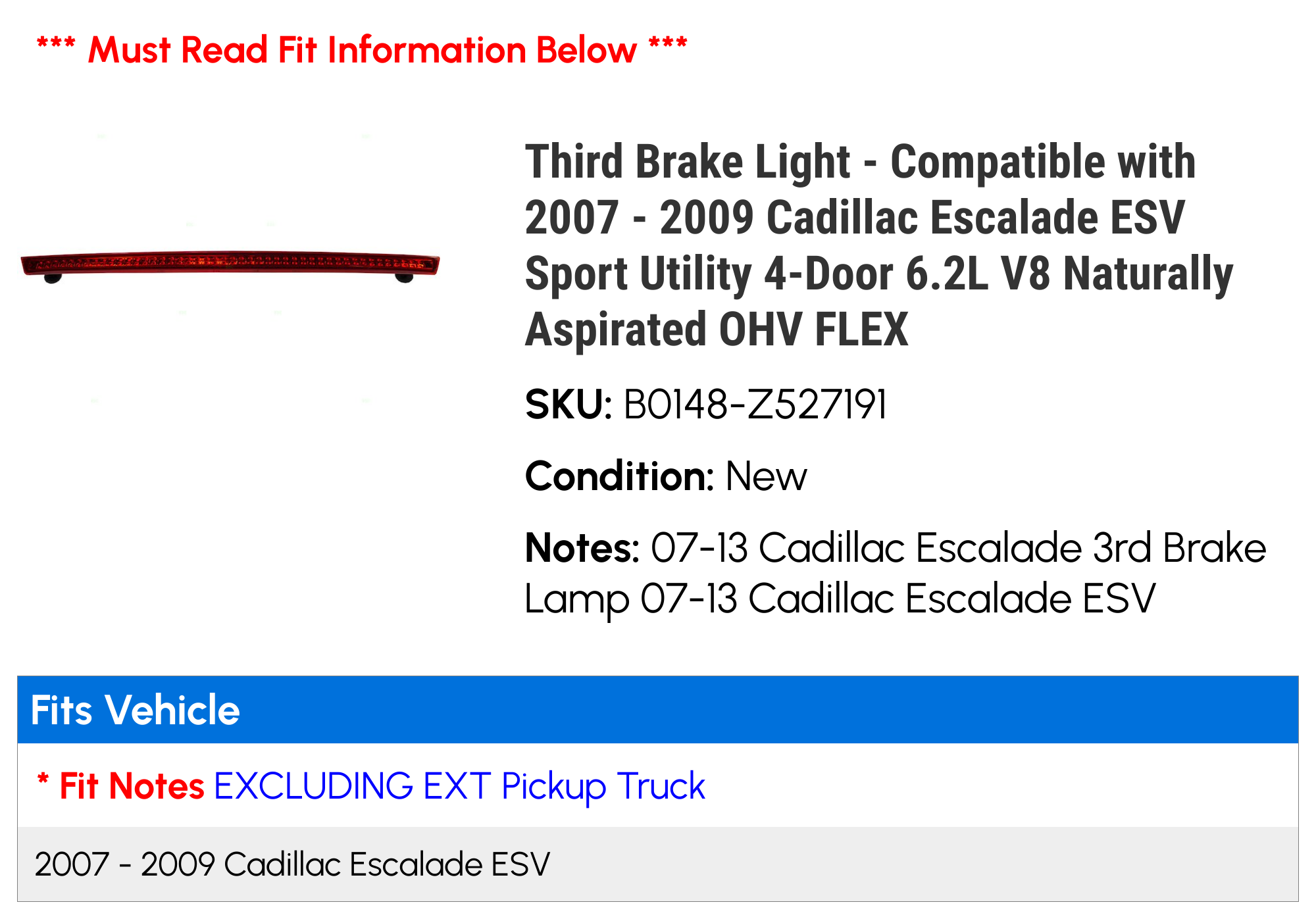 Third Brake Light U655930