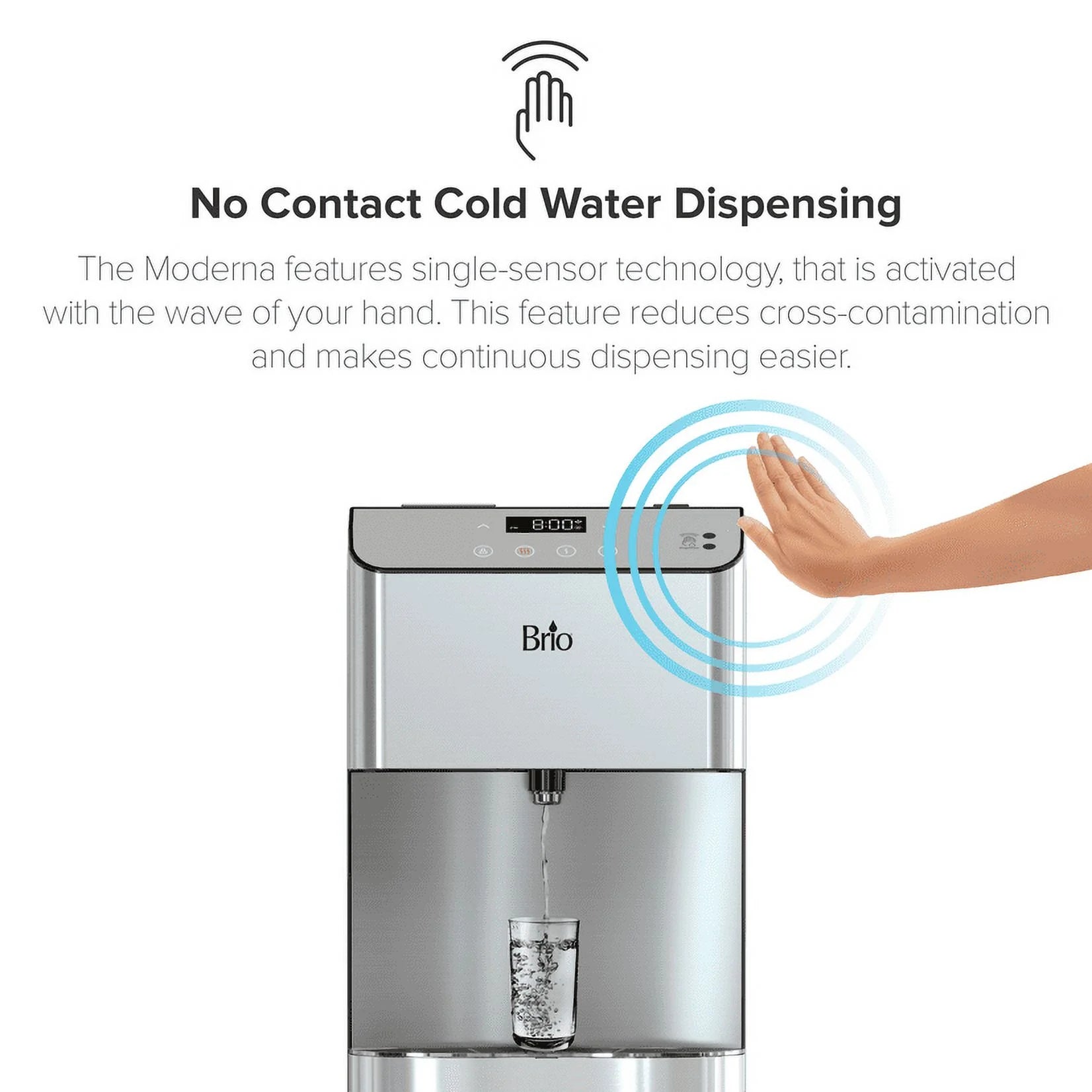 Touchless 3-Stage Bottless Water Cooler Stainless Steel F167333