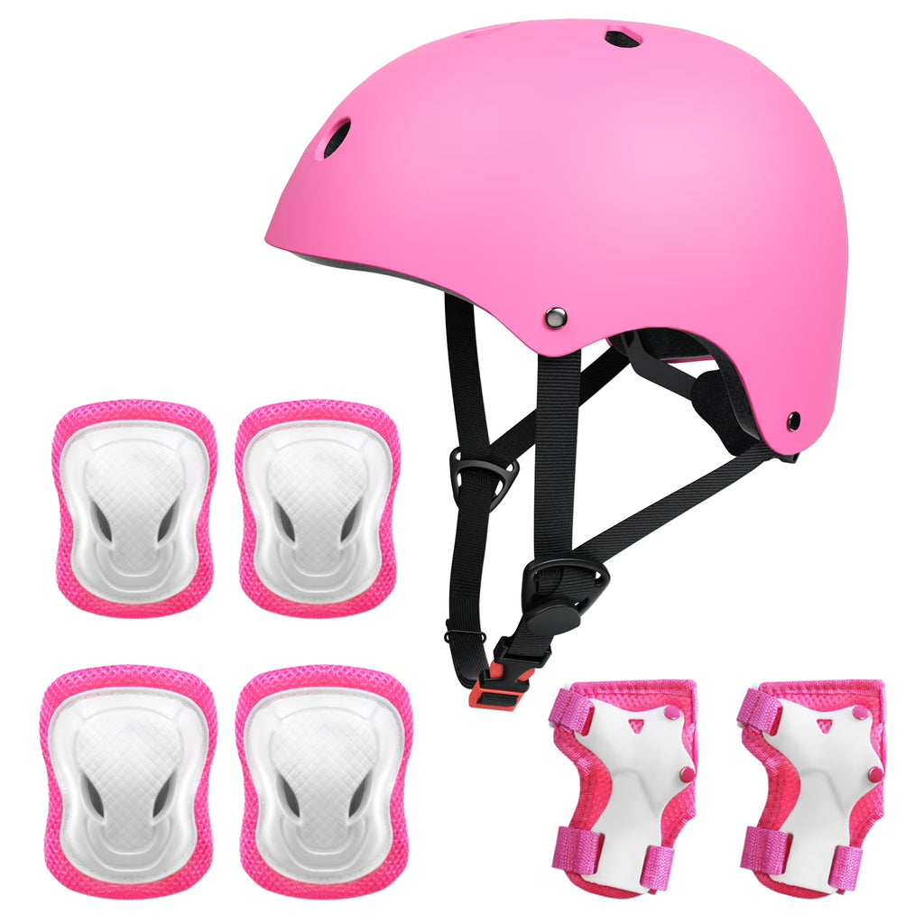 Kids Bike Helmet with Knee Elbow Pads Wrist Guards Q726858
