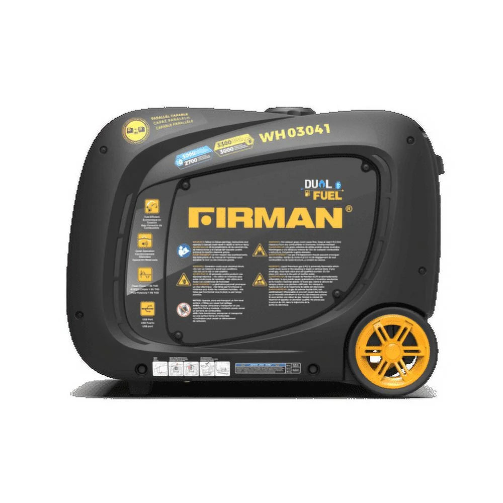 Dual Fuel Inverter Portable Generator 3300/3000W Recoil Start X543