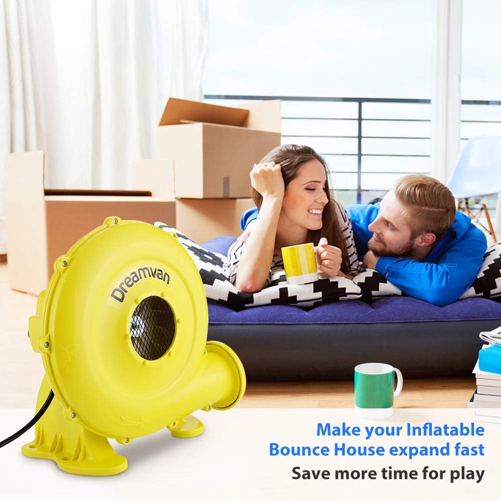 Yellow Commercial Inflatable Blower 750W 1HP G6575