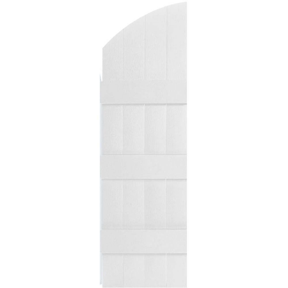 Vinyl Board-n-Batten Shutters with Archtop H26770