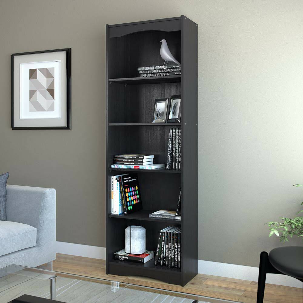 Midnight Black Tall Bookcase K507425