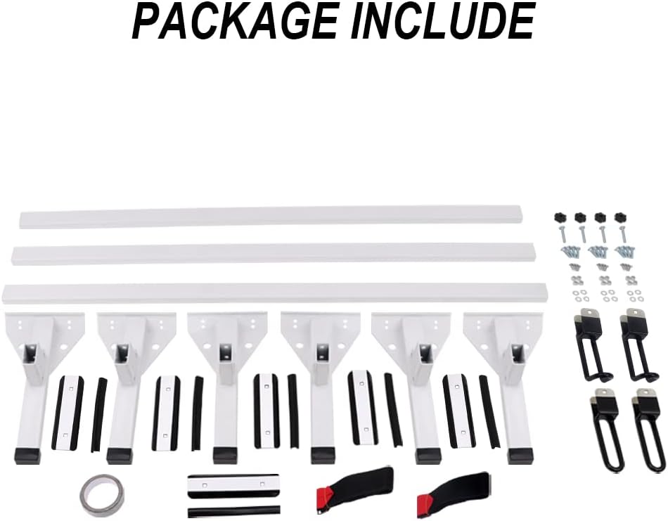 3 Bar Rain-Gutter Mount Roof Rack H280