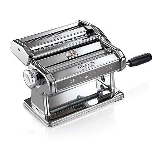 Manual Pasta Machine with 180 mm Sheet, Chrome Steel, Silver C88252