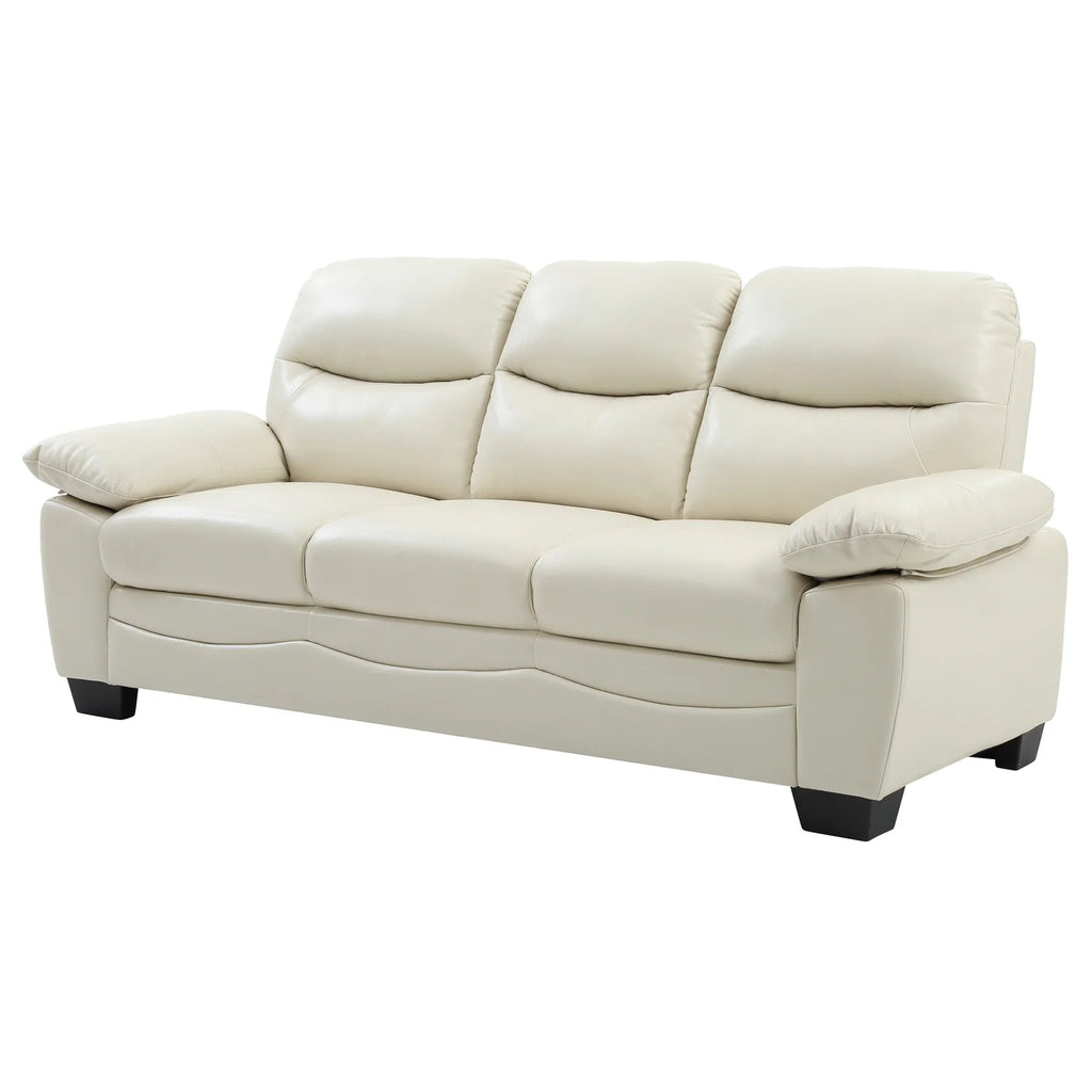 Pearl Faux Leather Straight Sofa H2443