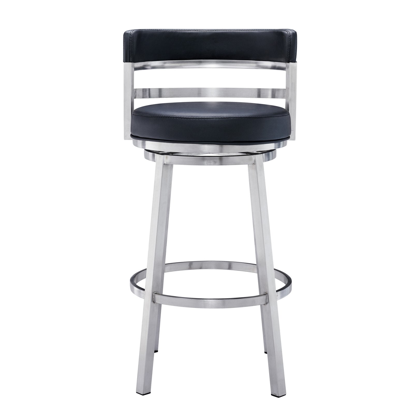 Faux Leather Swivel Bar Stool H6479