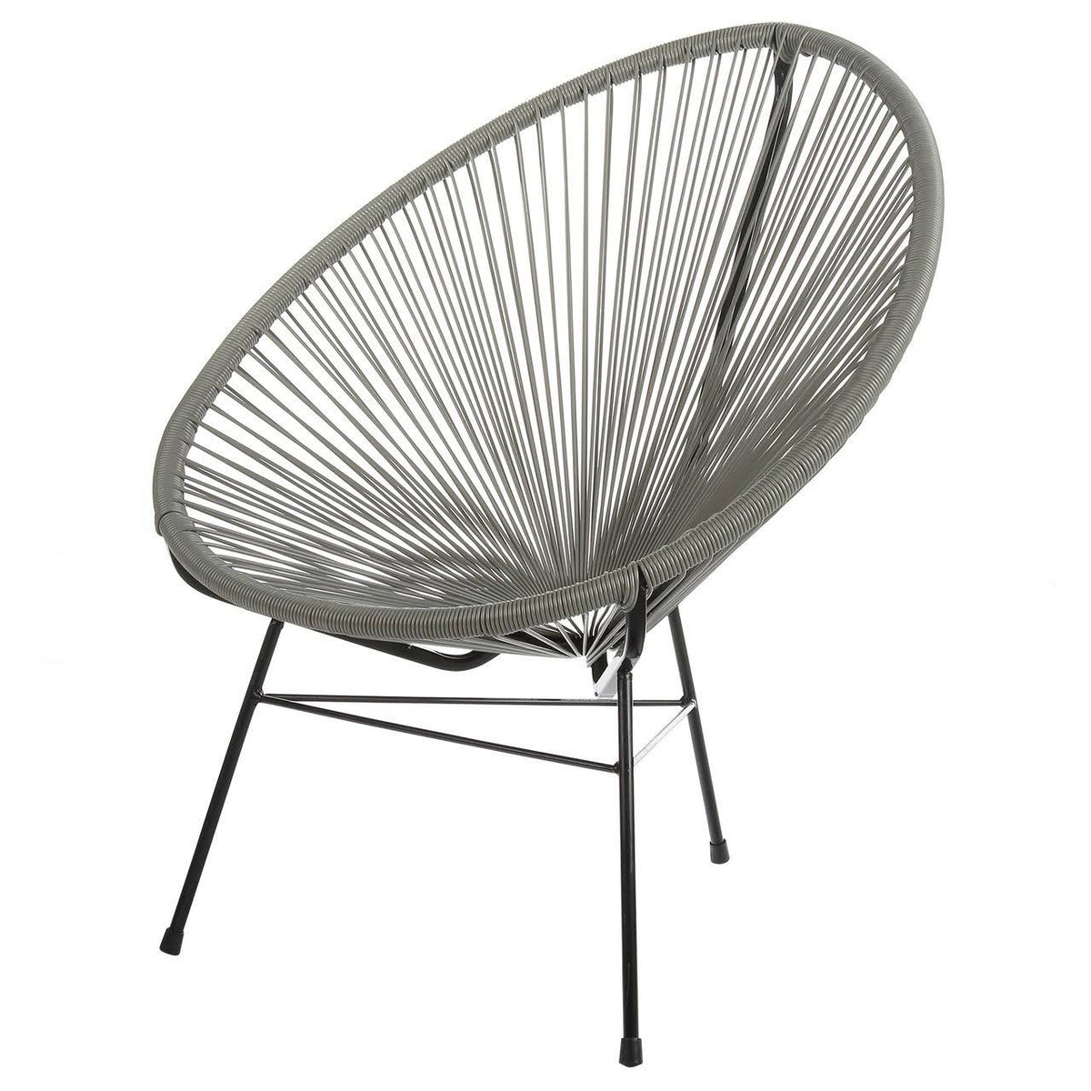 Grey Cord Outdoor Lounge Chair S316