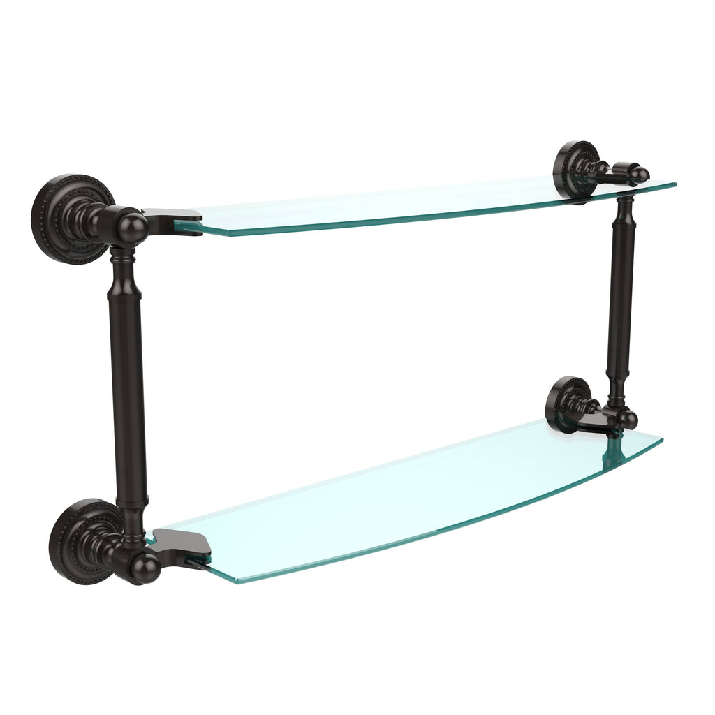 18x22 Two Tiered Glass Shelf Oil Rubbed Bronze X86831
