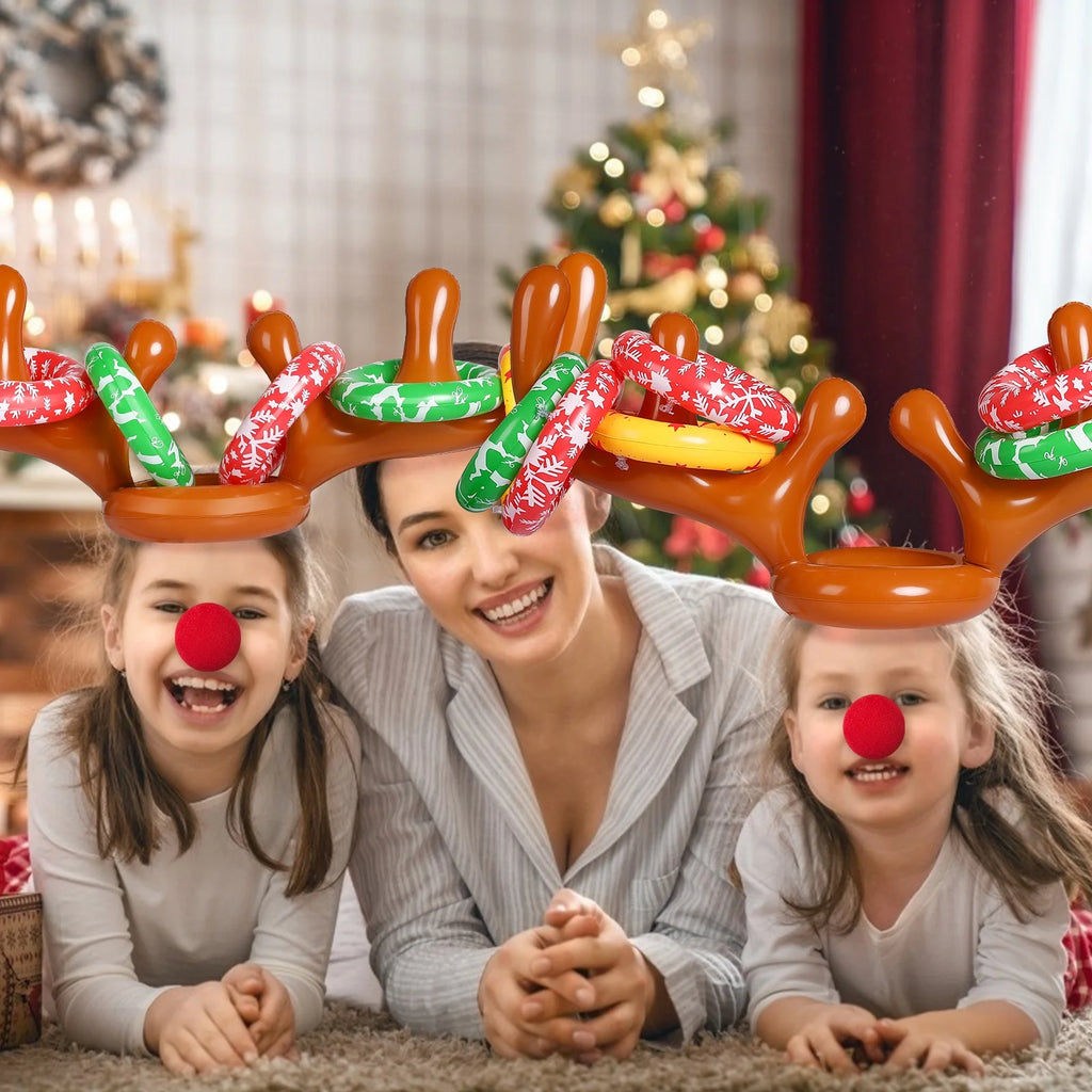 Inflatable Reindeer Antler Ring Toss Game O6174