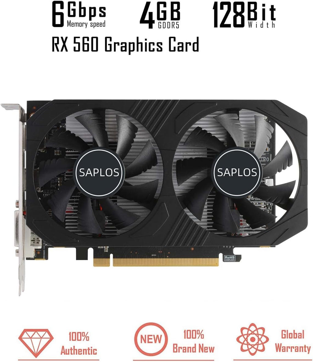 4GB GDDR5 128 Bit Dual Fans PCI Express Graphics Card R2862