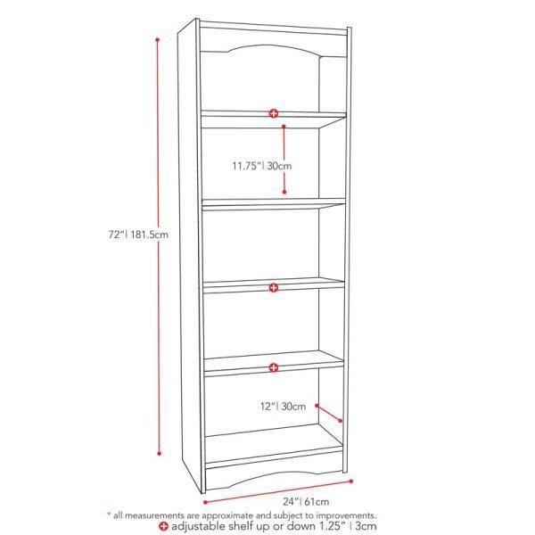 Midnight Black Tall Bookcase K507425