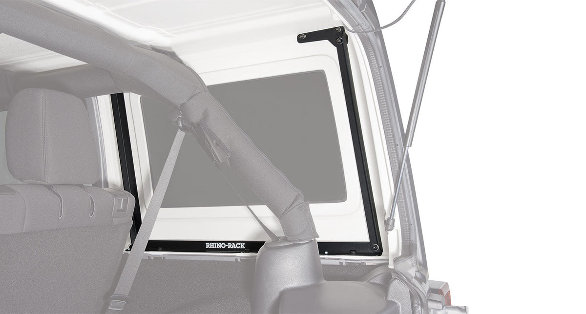 Black 2 Bar Roof Rack for Jeep Wrangler JK 4dr SUV Hard Top E70212