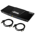 4-Port HDMI KVM Switch with 2 Pcs 5ft KVM Cables N284840