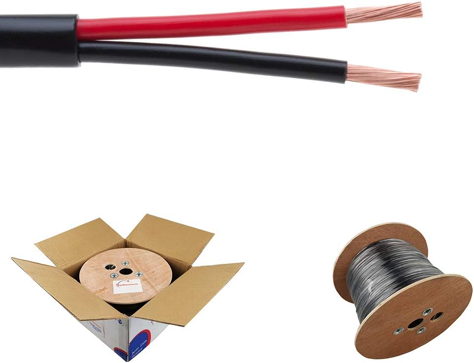 Outdoor Speaker Cable 16 AWG Direct Burial UV Protection Rated Water Proof Wire (250 Feet, 16/4) A6794