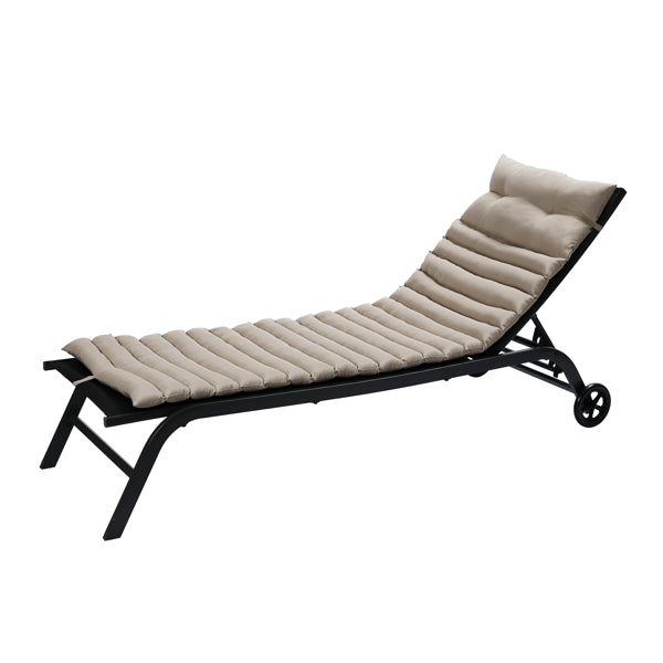Khaki Outdoor Lounge Chair Cushion Replacement Patio Seat Cushion A531