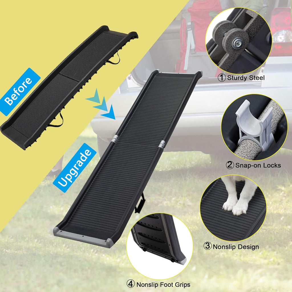 Heavy Duty Portable Folding Dog Ramp for SUV, Truck, Car, Non-Slip H621159