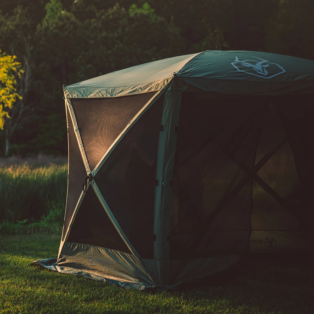 Alpine Green 5-Sided Portable Gazebo with 3pk Wind Panels M364764