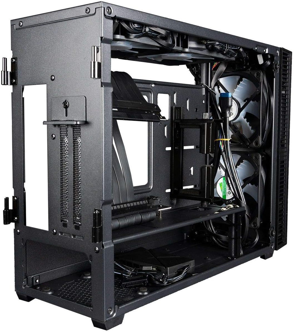 Mini ITX Desktop Case with Z390I Motherboard, Liquid CPU Cooler, and 650W Power Supply I881928