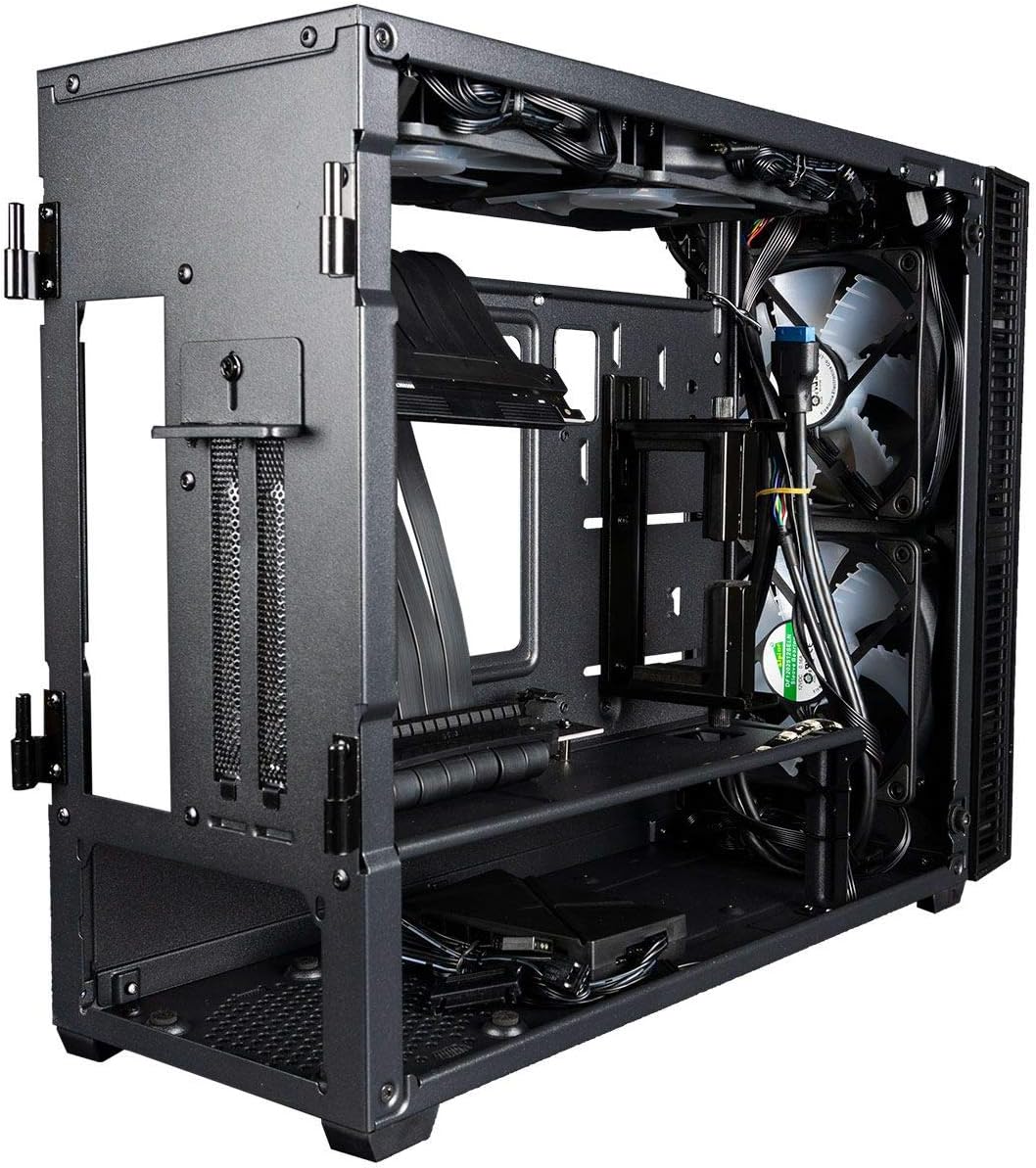 Mini ITX Desktop Case with Z390I Motherboard, Liquid CPU Cooler, and 650W Power Supply I881928