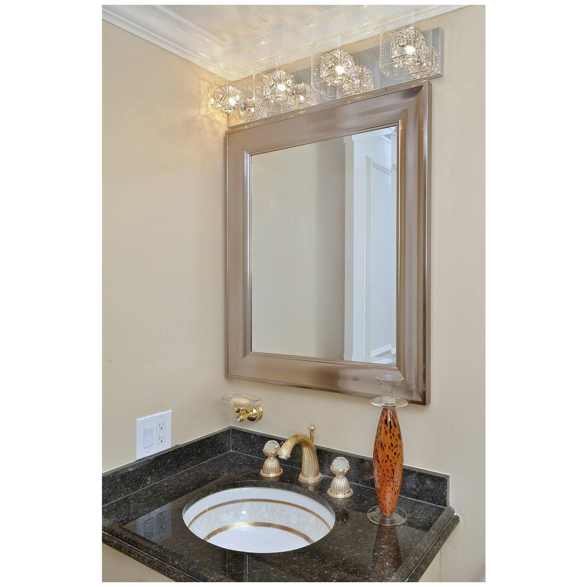 Polished Chrome Flush Mount Light Q6056