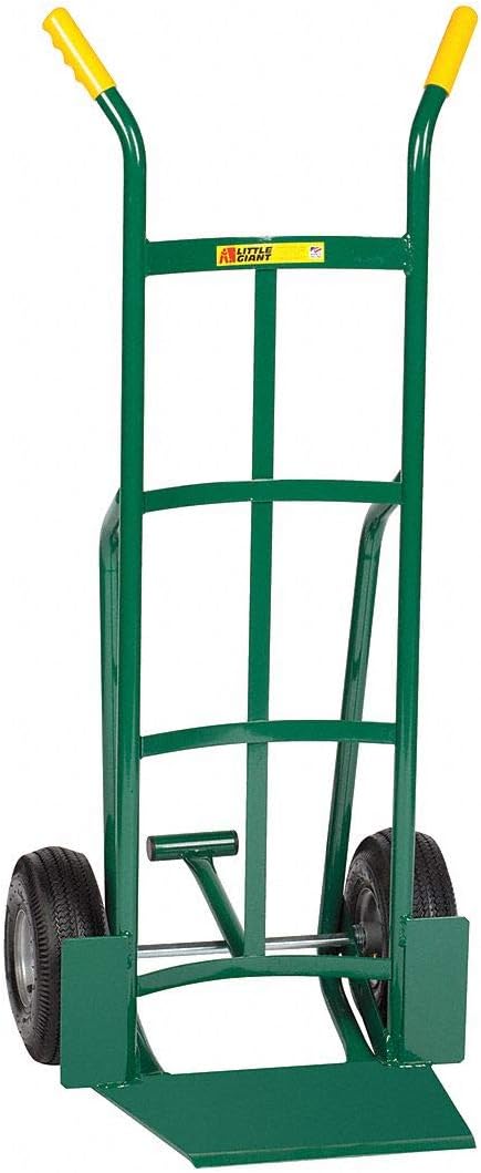 Hand Truck, 800 lb. Load Capacity, Dual Handle, 16 Noseplate Width, 13-1/2 Noseplate Depth E4019