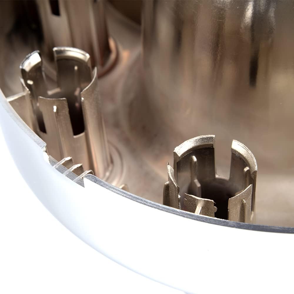 Chrome Open Dually Front Wheel Center Hub Cap Pack of 2 G626