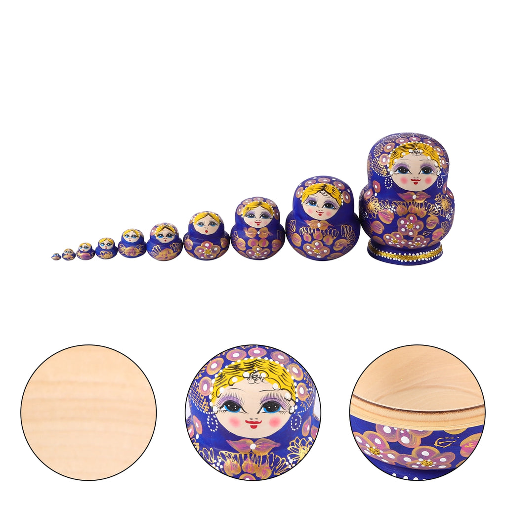 10Pcs Matryoshka Doll Nesting Doll Toy W70980