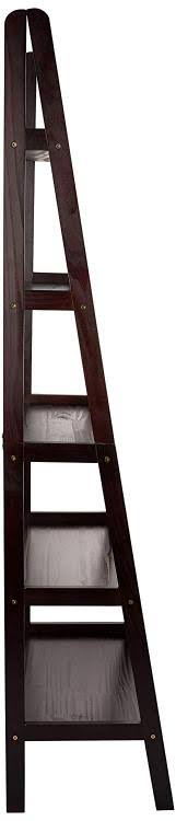 5 Shelf Ladder Bookcase Espresso E505640