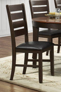Dark Brown Side Chair Set of 2 Z36609