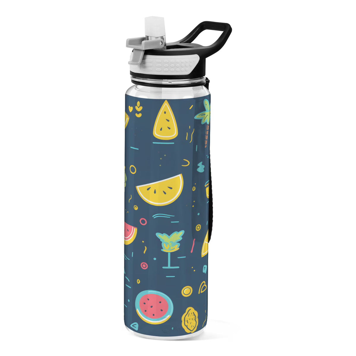 Clear 32oz Tritan Sports Water Bottle with Straw E9203