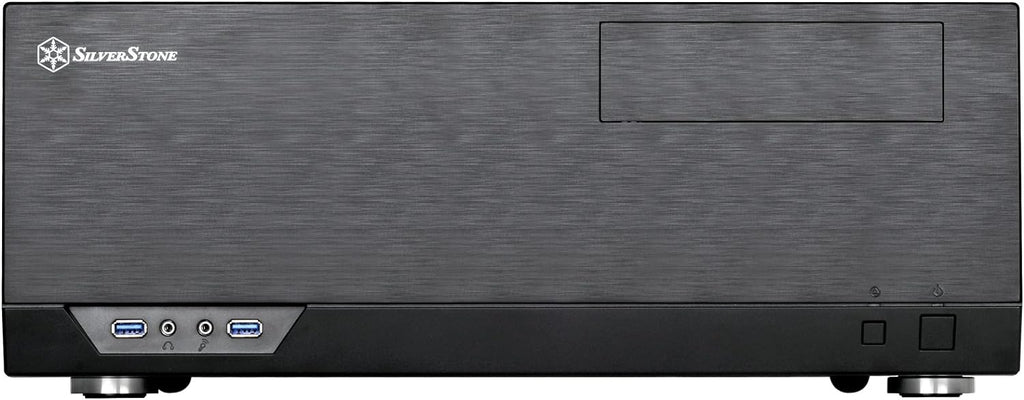 SilverStone Technology GD09B Home Theater Computer Case with Faux Aluminum Design for ATX/Micro-ATX Motherboards Q91907
