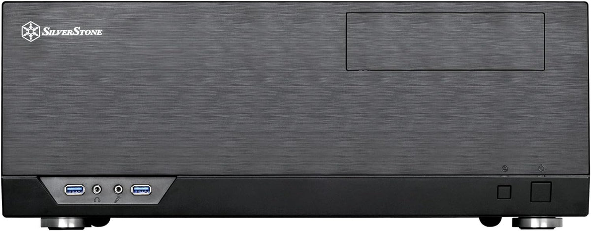 SilverStone Technology GD09B Home Theater Computer Case with Faux Aluminum Design for ATX/Micro-ATX Motherboards Q91907