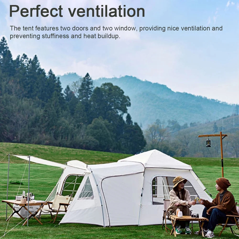 Beige Travel Camping Tent, Oxford Cloth T6516