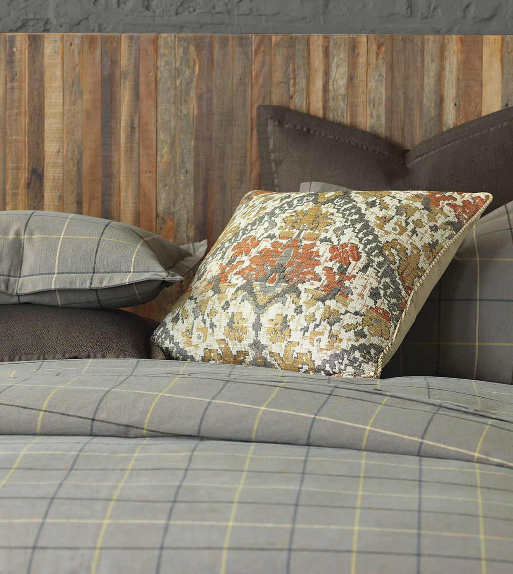Slate California King Cotton Blend Duvet Cover U361735