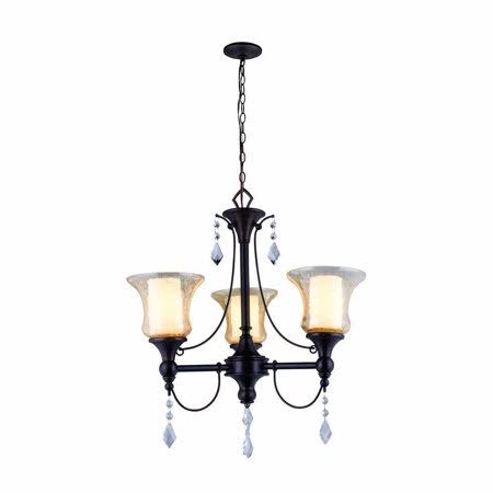 3-Light Oil-Rubbed Bronze Chandelier E637498