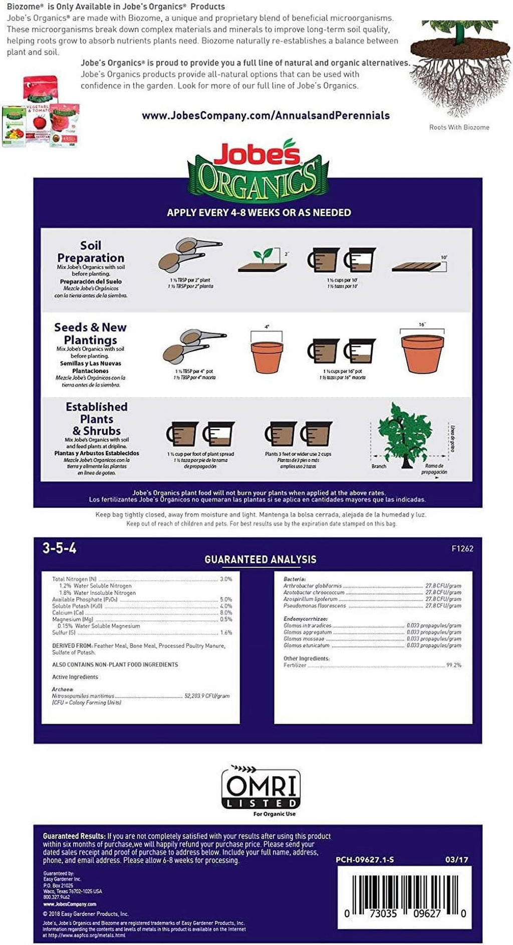 Organic Fertilizer, 4 lb G26848
