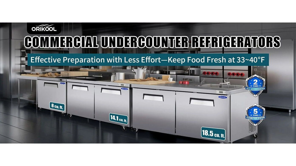 48" Under Counter Freezer on Wheels Casters O768