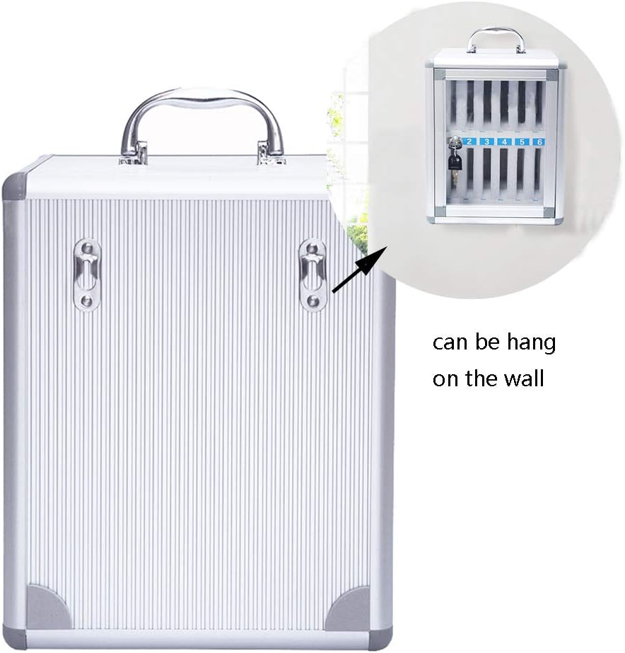 Aluminum Alloy Wall-Mounted Locked Cell Phones Storage Cabinet (36 Slots) I30503