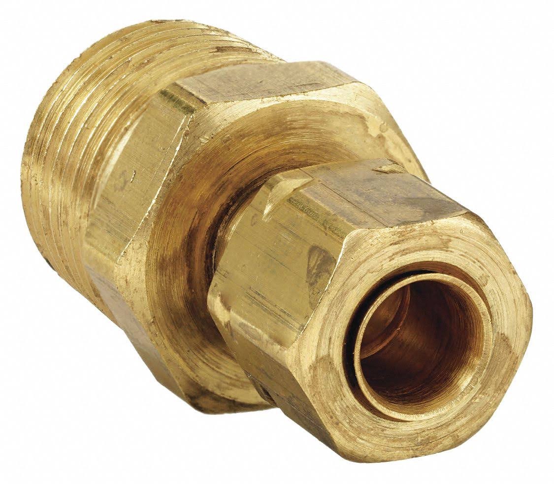 1/4 in Tube 1/8 in Pipe Metal Pipe Fitting Pk 100 S747310
