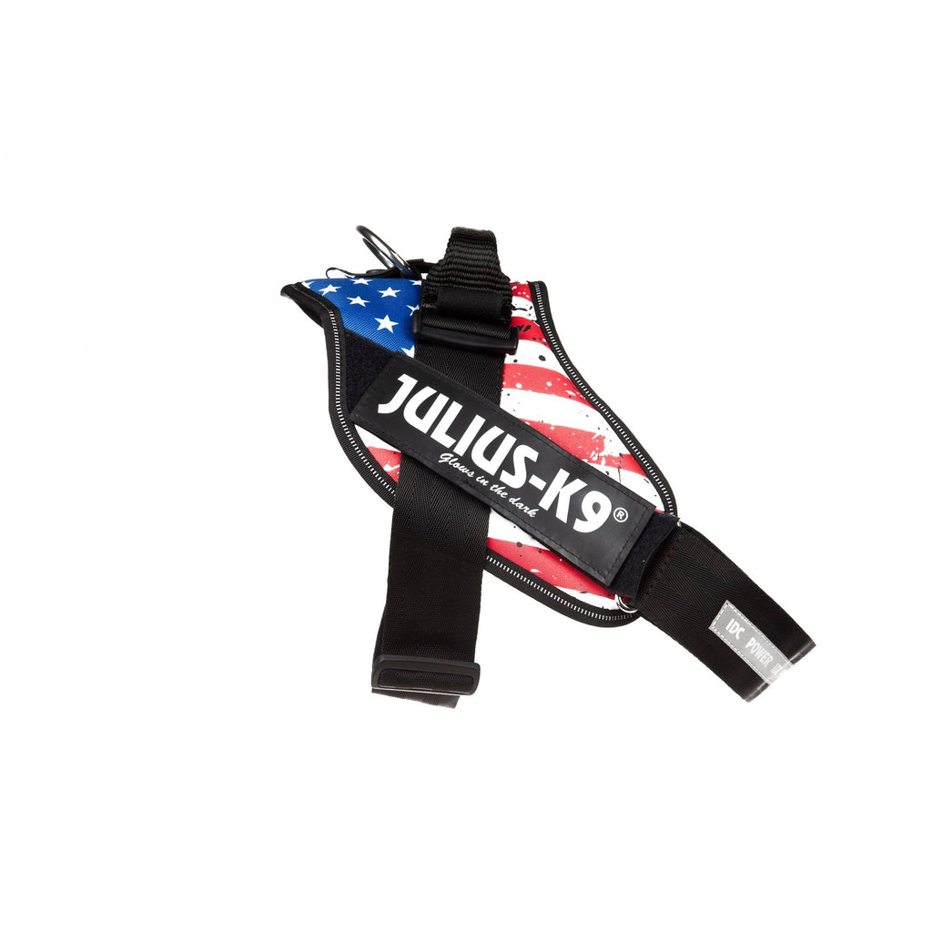 USA Flag Powerharness with Illuminated Hook & Loop Patches - Size 2 I91416