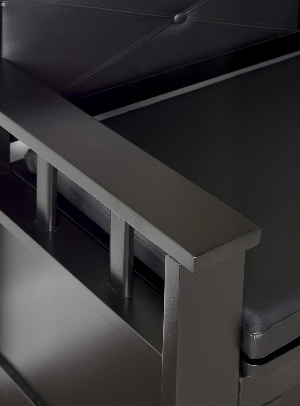 Black Padded Bench X138125