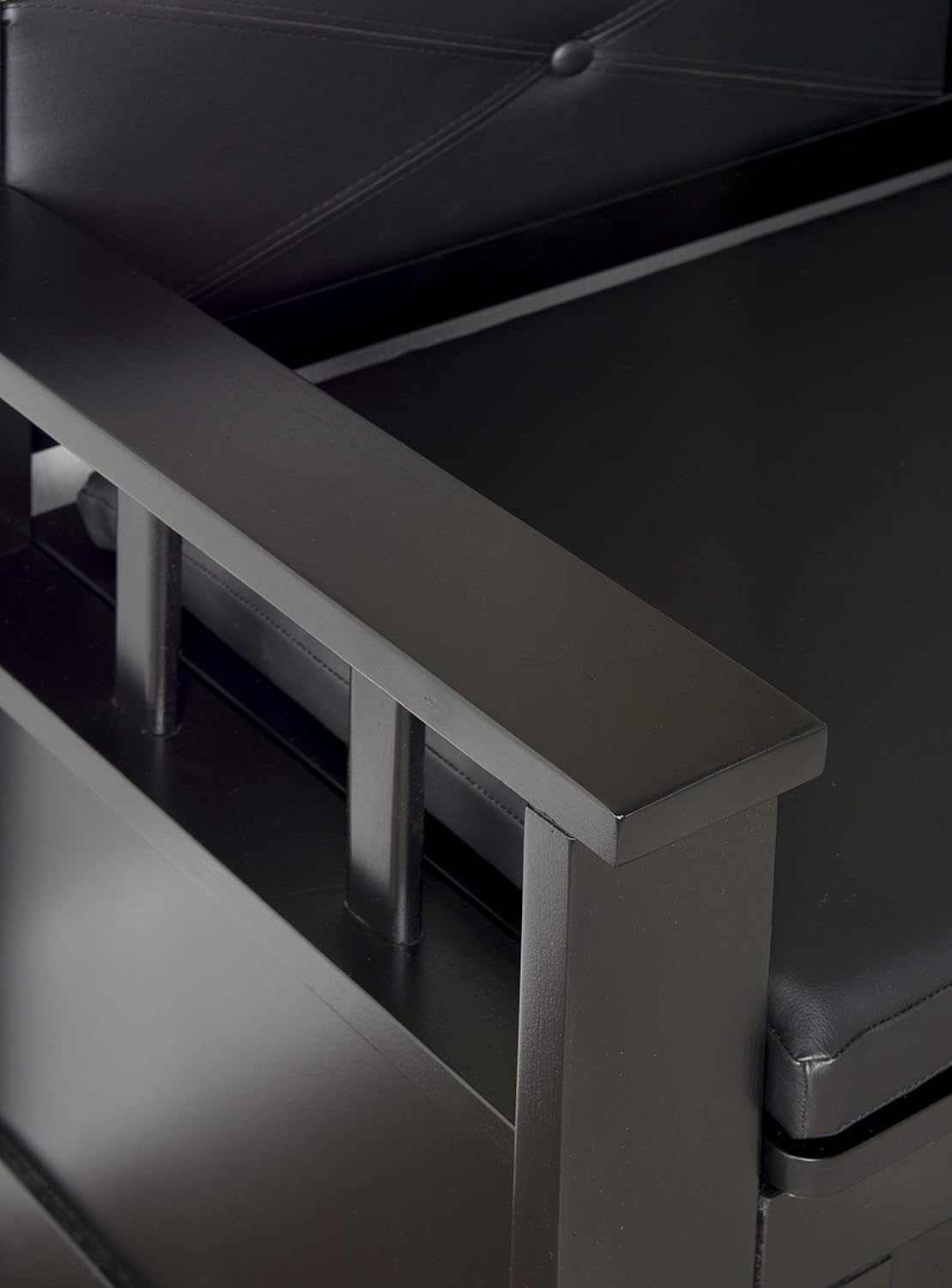 Black Padded Bench X138125