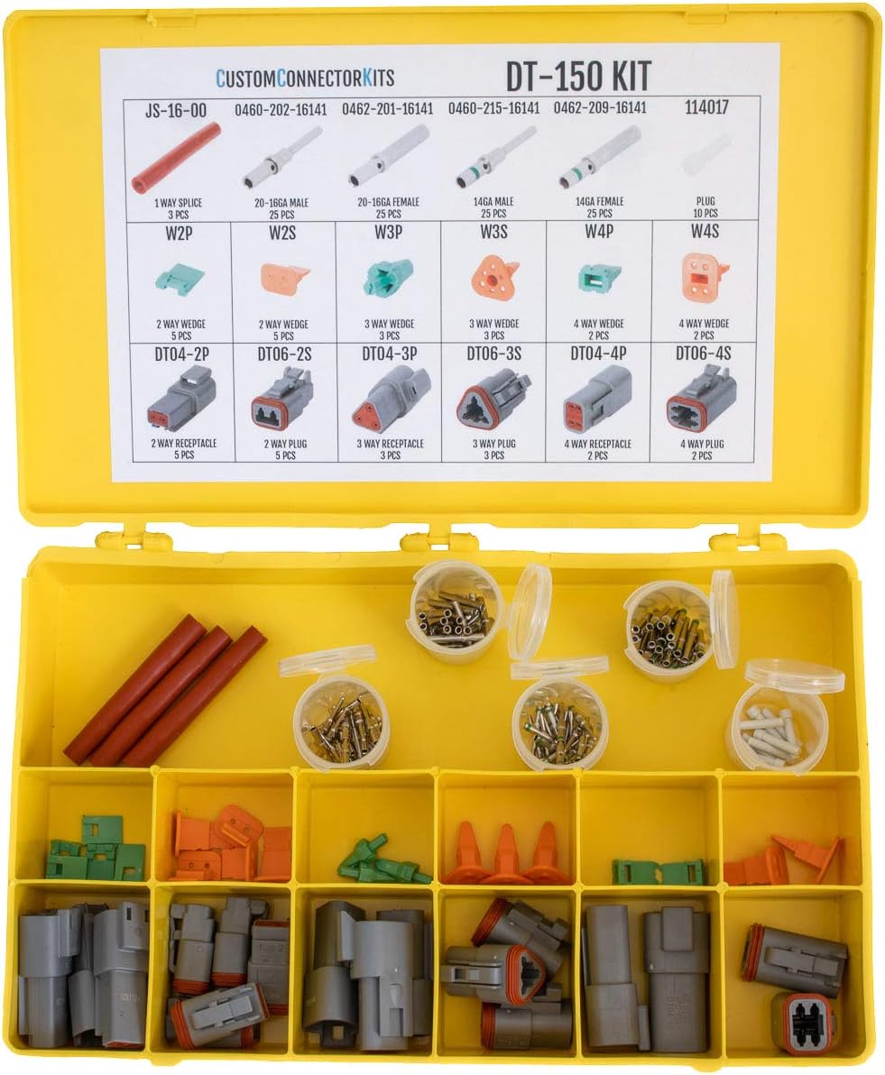 Sealed Weatherproof Automotive Electrical Connectors 153 Piece Starter Pack R342