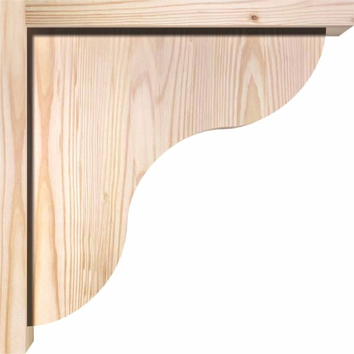 Carmel Smooth Corbel w/Backplate, Douglas Fir T603970