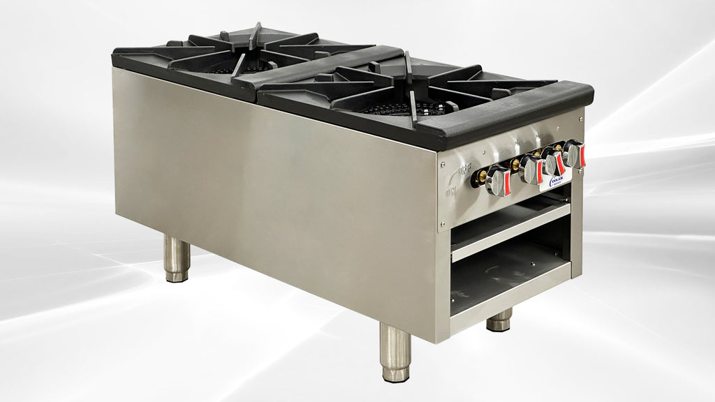 18ins Double Hole Stock Pot Range T4457