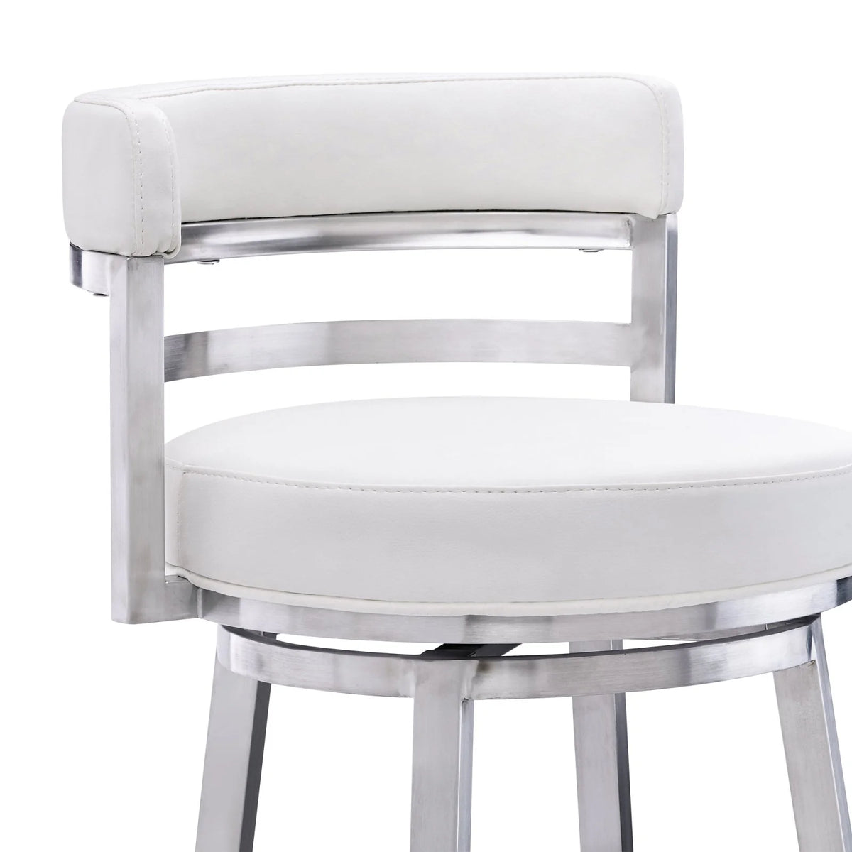 Faux Leather Swivel Bar Stool H6479