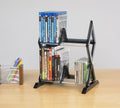 2-tier Media Rack with Movable Dividers X744